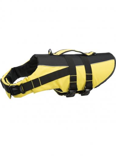 Trixie Life Vest plavací vesta pro psa do 45 kg žluto/černá XL 65 cm