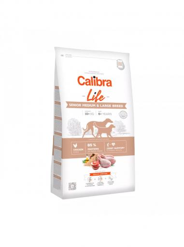 Calibra Dog Life Senior Medium & Large Breed Chicken 12 kg + 2,5 kg ZDARMA