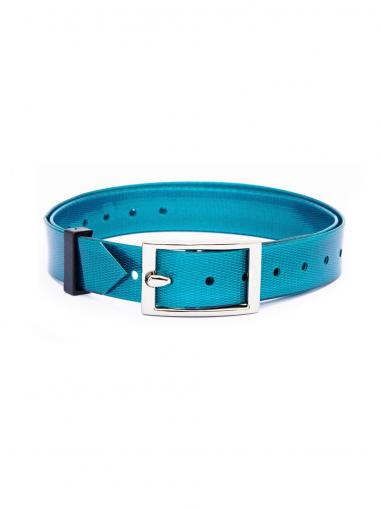 Dog Trace Modrý plastový obojek mini bez oka 70 cm/20 mm