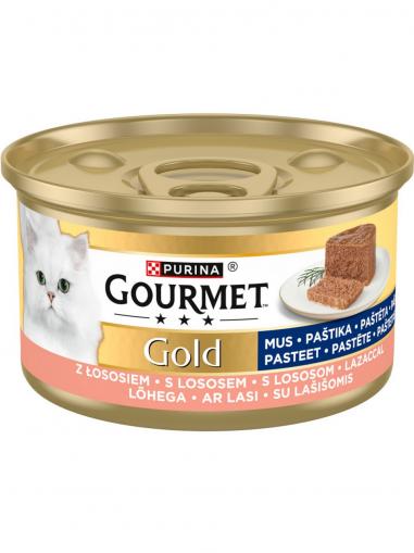 Gourmet Gold cat konzerva paštika s lososem 85 g