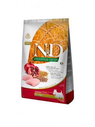 N&D Ancestral Grain Dog Chicken Senior Mini 2,5 kg
