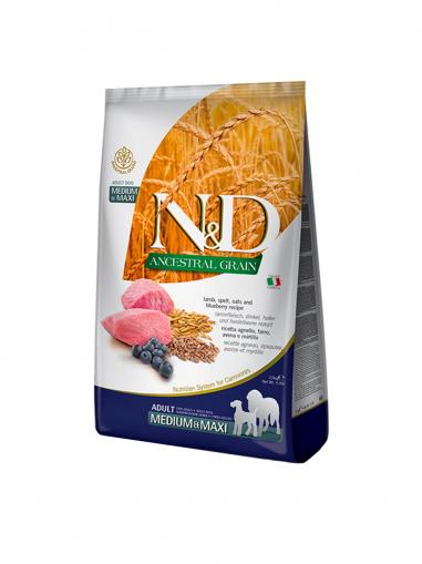 N&D Ancestral Grain Dog Lamb Adult Medium & Maxi 12 kg