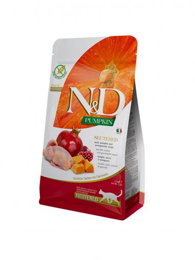 N&D Pumpkin Cat Quail & Pomegranate Neutered Adult 300 g