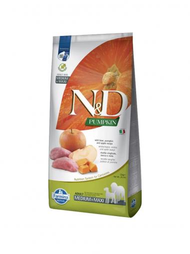 N&D Pumpkin Dog GF Wild Boar & Apple Adult Medium & Maxi 2,5 kg