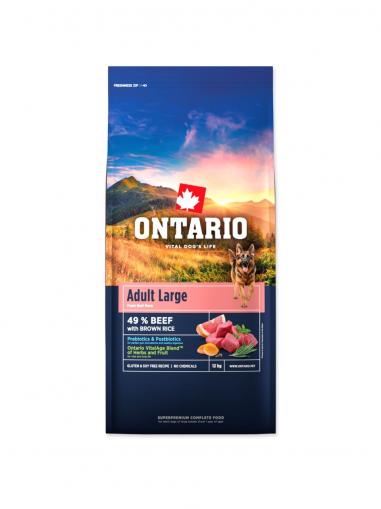 Ontario Adult Large Beef & Brown Rice 12 kg