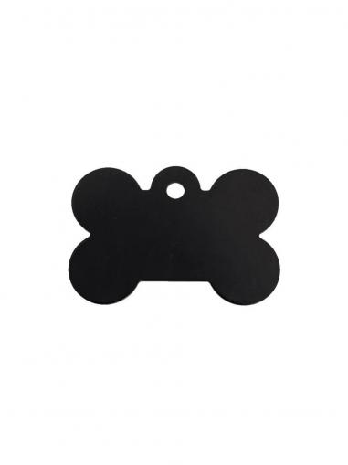 Psí známka Hi-line Kost velká černá 38x26 mm