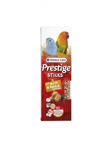 Versele Laga Prestige Sticks pro malé papoušky ořechy a hrozinky 2x30 g