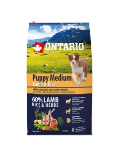 Ontario Puppy Medium Lamb & Rice