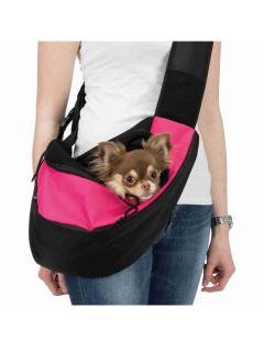 Trixie Taška přes rameno SLING růžovo/černá 50x25x18 cm